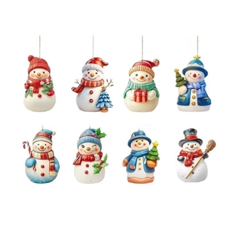  Juleophæng med snemænd – flere varianter